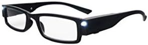 Б-дел Innovacion Tecnologica Читање очила црна вградена LED леќи со светло, светли читатели на LED за мажи жени