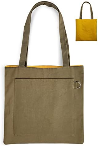 КОАСИС Двострана платно торбички, лесни еднократни намирници за намирници за шопинг на плажа, работни торби за патувања за жени, мажи