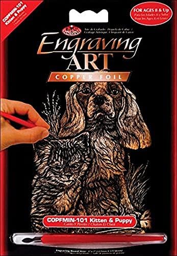 Кралска четка COPMIN-101 MINI BOPER FOIL COLING ART KIT, 5 од 7-инчи, маче и кученце