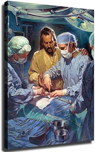 Исус началник на медицинскиот персонал Постер платно за сликање постери за креативност и печатена wallидна уметност слика за модерна декорација
