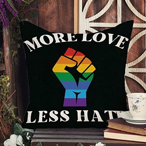 Повеќе loveубов помалку омраза Виножито борба фрли перница за романтична перница кутија геј гордост виножито ЛГБТ исто пол геј перница