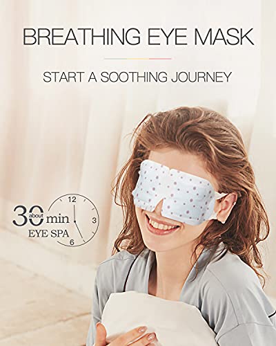 Четсун пареа маска за очи, 10 пакувања со топла пареа за очи за очи за очи, олеснување на затоплување на очите за затоплување на очите,