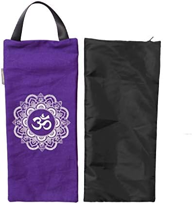 Јога торба со песок - памук не е неисполнет за тегови на јога и обука за отпорност, големина - 7,5 x 17