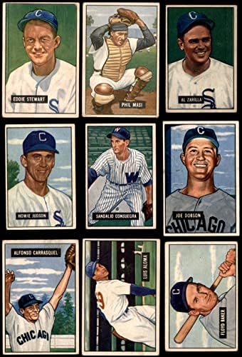 1951 Bowman Chicago White Sox Team го постави Чикаго Вајт Сокс ВГ Вајт Сокс