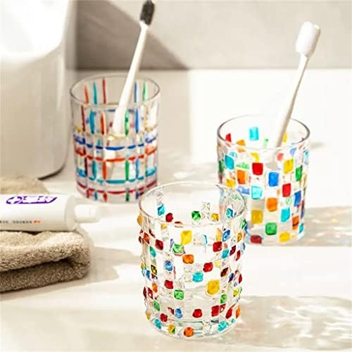 MHYFC 3 обоени чаши за миење на устата дома четкање чаша чаша пар пар чаши за четки за заби