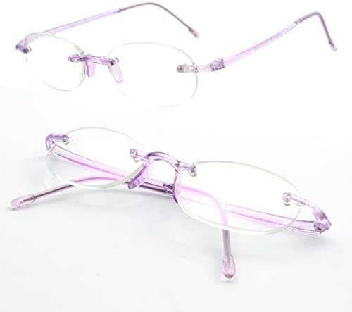 Соареа Гел Очила За Читање Без Обрач За Жени Мажи Супер Лесни Овални Читатели Сина Светлина Блокирање Со Гумена Рамка Очила