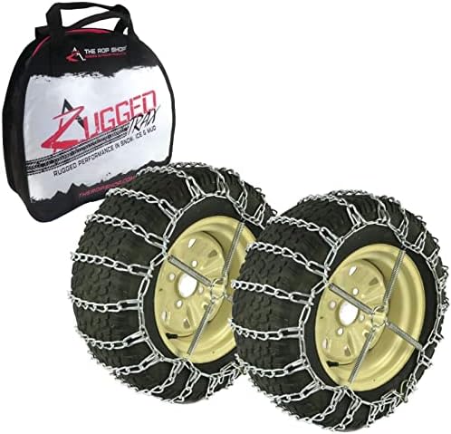 Продавницата РОП | 2 Пар за ланец на гуми за линкови за Cub Cadet 18x8.5x8 Front & 24x10.5x12 задна гума за гума