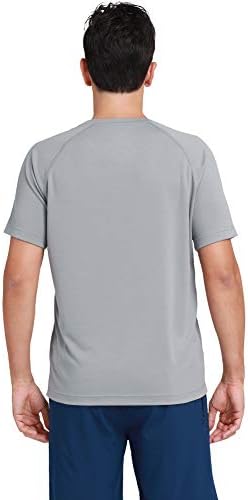 Камила 2/4 пакува мажи Брза сува маица кратки ракави за влага за влага за дишење кошули со екипаж за трчање за трчање