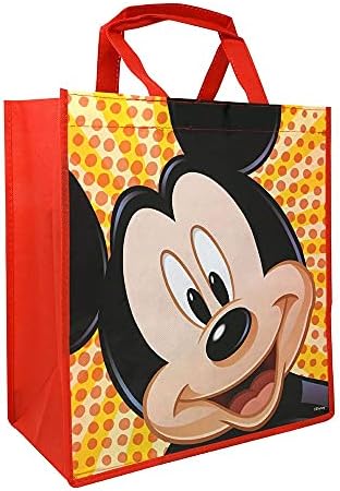 Пакет на торбички со торбички на Дизни Мики и Мини Маус ~ 3 Класичен Мики и Мини Маус за еднократно торбички за намирници, патувања, за деца, материјали