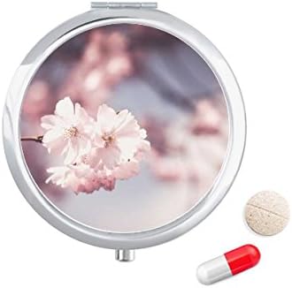 Розова Бела Слабо Цвеќе Пилула Случај Џеб Медицина Кутија За Складирање Контејнер Диспензерот