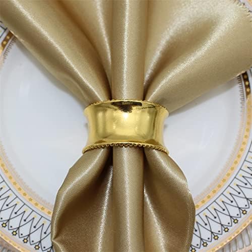 Грмки метални држачи за салфетка прстени за салфетка за салфетка за свадбени вечера забави Свадби приеми Семејна декорација