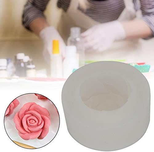 Силиконски 3Д цут розово розово цвет во форма на цвет цвет форма на филијантен калап 3Д розов сапун од сапун за декорација