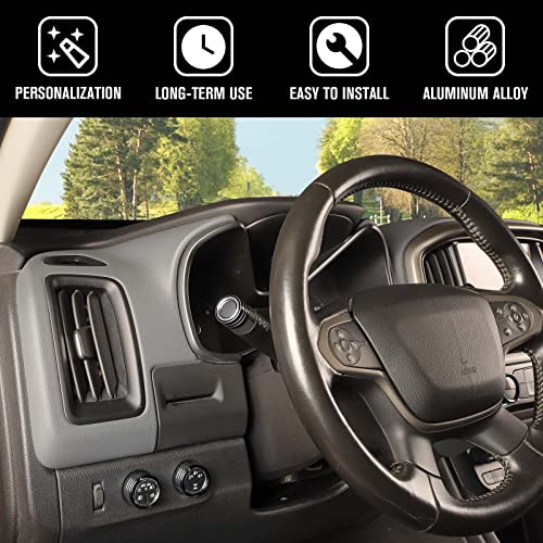 Jimen Компатибилен со Chevrolet Colorado/GMC Canyon 2014-2022, 8PCS Централна конзола Аудио волуменски копче AC копче и Свртете го сигналот