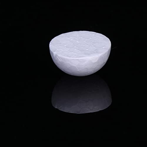 Абаодам бела пена топка половина круг: Хемисферичен занаетчиски пени мазни полистирен топки за моделирање мувла 20 парчиња 100мм за DIY