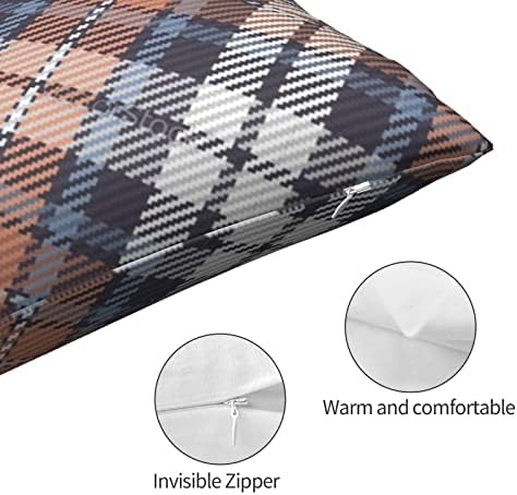 Jicrrt шкотски тартан кревети од страна и врвни хипоалергични перници