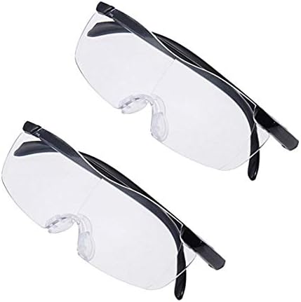 2 парчиња големи визии за зголемување на очилата, како што се гледа на ТВ, сè 160 поголеми и појасни