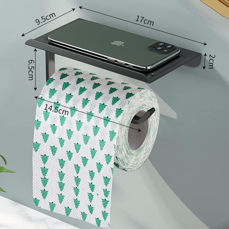 Xxxdxdp кујнски wallид монтиран за тоалетна хартиена хартија држач