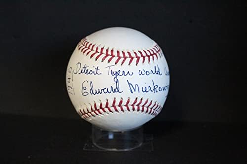 Ед Миеркович потпиша бејзбол автограм автограм автограм PSA/DNA AM48837 - Автограмирани бејзбол
