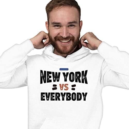 Yorkујорк наспроти сите џемпери со качулка - кул печатена худи - тематска худи