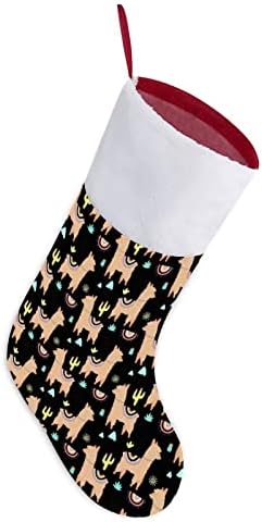 Лелами или алпаки Божиќни порибници што висат чорапи Печати Божиќно дрво Камино украси