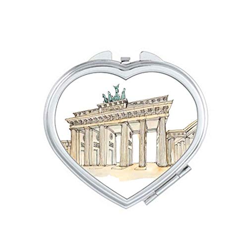 Вратата на Бранденбург во источна Германија Огледало за патување Преносен рачен џеб шминка