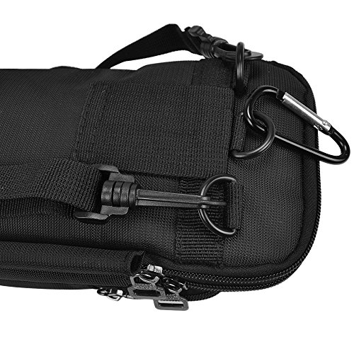 Глиг црна најлонска заштитна торбичка торбичка компатибилна со Nintendo 2DS XL / 3DS XL системот за игри