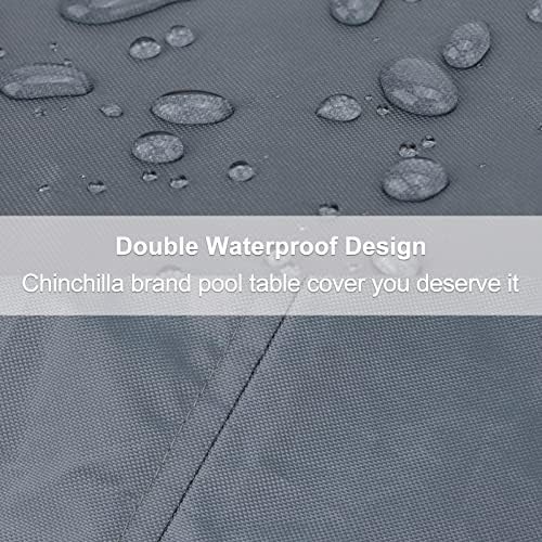 Chinchilla 7/8/9 ft Табела за табели на базени, водоотпорен сончев екран билијард покритие полиестерска ткаенина ， За покривање на табелата