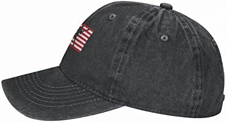 Валдеал лакроза Американско знаме со знаме, прилагодливо знаме на САД гроздобер ретро бејзбол капа за жени мажи