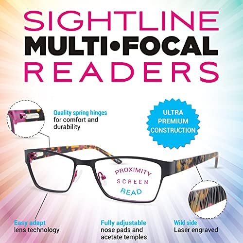 Преглед R406 Средно Вклопување Мултифокус Прогресивни Очила За Читање Моќност