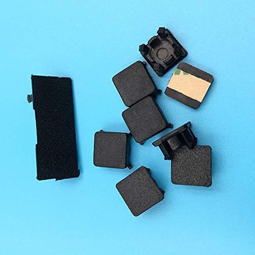 9 парчиња силиконски подлога за подигање стапала пластична завртка за покривање за плејстејшн 3 ps3 тенок црн