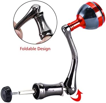 Goture Spinning Reel Hander Metal Metal Reel Заменска рачка рокерска рака зафат со тркалезно копче за риболов рачка за риболов