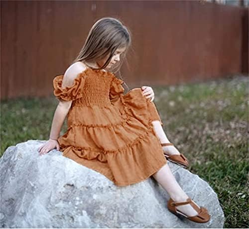 Детето од рамото фустани 18 месеци - 8 години забава за принцези за мали девојчиња