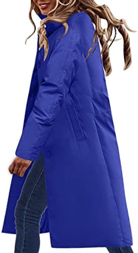 Женска бездемска јакна со средна должина на палто со памучна јакна со памучна облека од памук