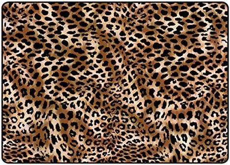 Ползички затворен тепих игра душек шарен леопард за дневна соба спална соба едукативна расадник под подрачје килими 80х58in