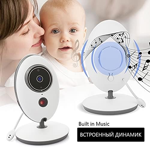 Ozels VB605 2.4 инчен LCD 2.4GHz безжичен надзор камера за бебиња, поддршка на два патни разговор назад, ноќно гледање