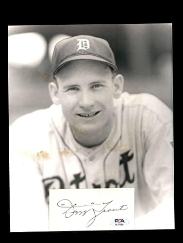 Dizzy пастрмка PSA DNA потпиша 8x10 Chate Cut Autograph Tigers - Автограмирани фотографии од MLB