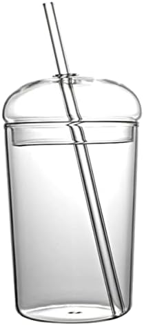 Бестонзон Пренослива Слама 4 ПАРЧИЊА Чаши За Пиење Големо шише со сламена вода ледени чаши за кафе Чаши За Пиење Капацитет Тамблер