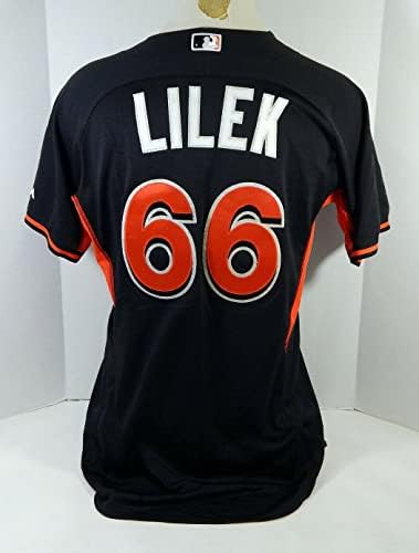 2014-16 Мајами Марлин Брет Лилек 66 Игра користеше црн дрес Екс Св.