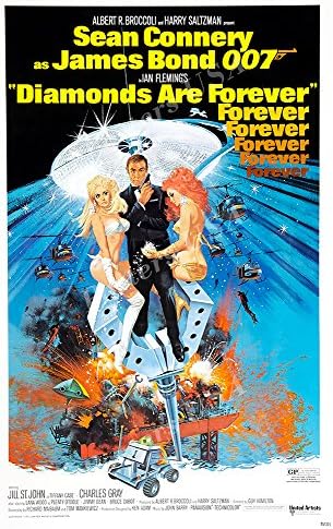 Постери САД - 007 Дијамантите се Сјајно завршница на филмот за филм на Jamesејмс Бонд) - MOV191)