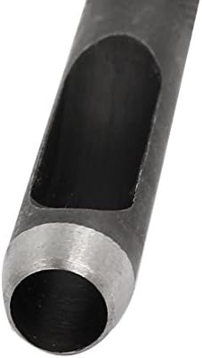 Aexit 8mm Dia кожа метал метал со ножење на шуплива дупка за кожни кожни додатоци за кожни додатоци Кет каиш
