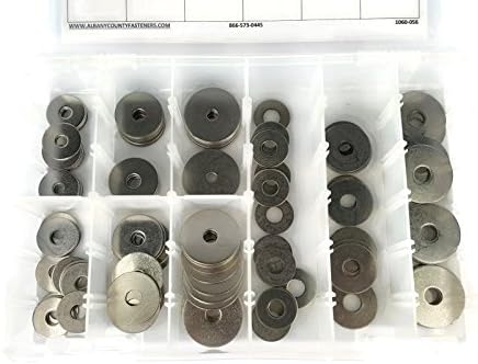 304 Комплет за мијалници од не'рѓосувачки челик 1/4 до 3/8 - 136 парчиња