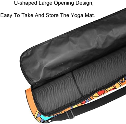 Апстрактна торба за носач на јога мандала со рамо од јога -торба торба торба торба за плажа торба