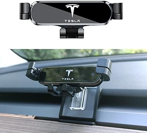 Topabyte Tesla Model 3 Model 3 Model y Gravity Car Телефон Компатибилен со сите 4-6,5 инчи телефон