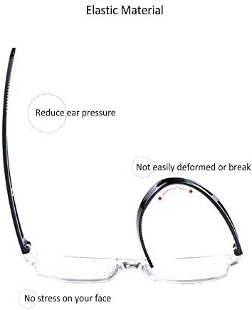Lifeart 4 пара читање очила, сино светло блокирање на компјутерски чаши за читање за жени, рамка за моден правоаголник