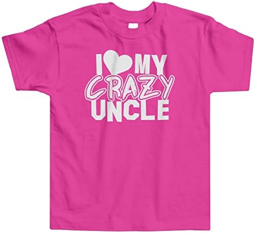 Threadrock мали девојчиња, ја сакам мојата луда маица за дете на дете