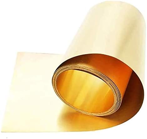 Accduer Metal Boicle Foil Boil Sheet Foil 1m/3. 28ft Дебелина 0,1-1мм метална листока засолниште на панел DIY бакар занаетчиски