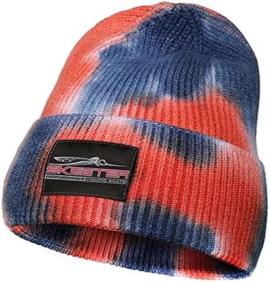 Pupkitten Останете топло манжетни со капачиња, унисекс Skeeter-Chromo-Logo-Black- Тренди зимски капи меко спортови плетено капаче