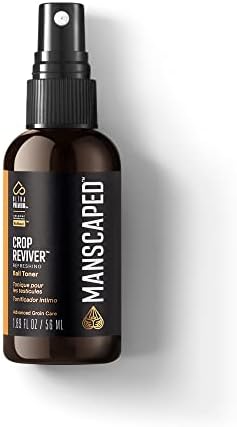 Manscaped® Crop Reviver ™, хидрантни и освежувачки спреј за машко тело тонер, ладење препоните со препоните со смирувачки алое вера, 2oz