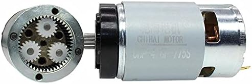 42GP 775 Висока вртежен момент DC Gear Motor со 12V 24V 42 mm Планетарна опрема за вентилатор Фен мотор Мотор за миење на миењето на косата