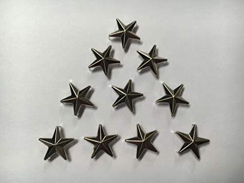 50 парчиња starвездички столпчиња метални монистра со нож на панк -панк со шила